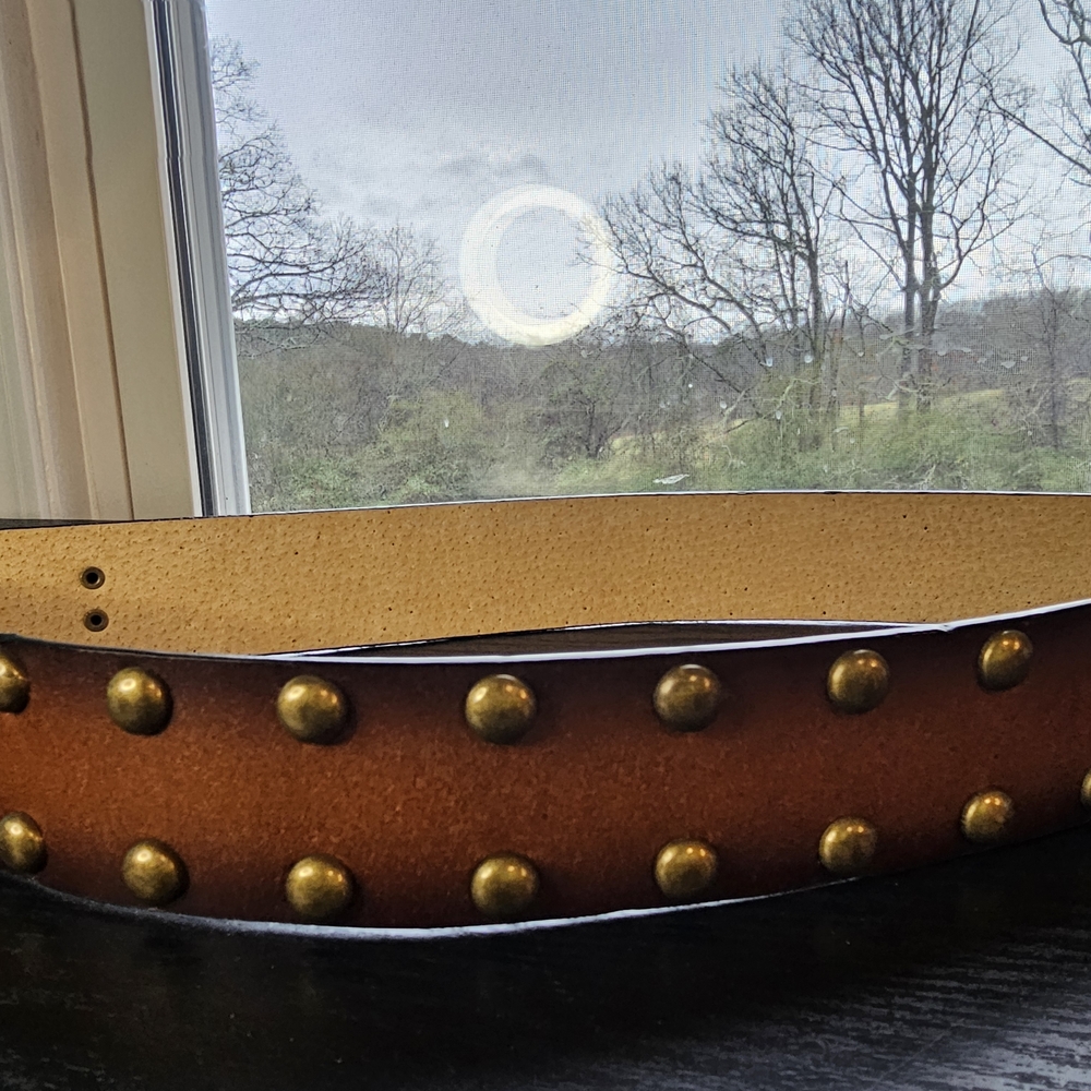 No Boundaries Brown Studded Belt Women's Size XL - Picture 2 of 13